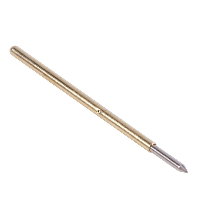 100pcs P50-B1 Spring Test Probe Pogo Pin Test Tools Dia 0.48mm Pointed Head 0.68mm Thimble Length 16.55mm PCB Testing Pin Spring Contact Probe for PCB Gold Fingering and Pads