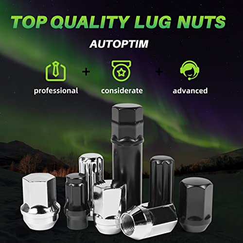 AUTOPTIM M14x1.5 32PCS 7 Spline Lug Nuts & Socket Key
