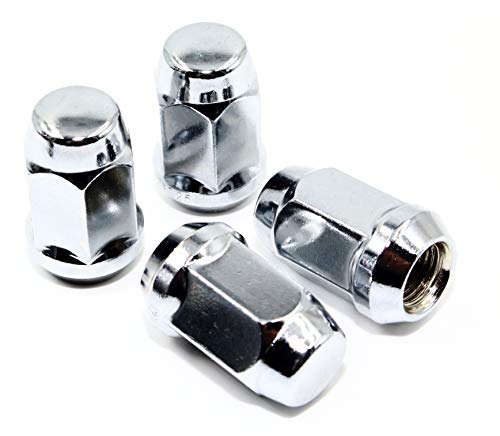 Set of 20 Veritek 12x1.25mm 1.4" 35.5mm Length 3/4 19mm Hex 1 Piece Chrome Acorn Bulge Conical Seat Lug Nuts for Infiniti Nissan Subraru Select Factory Conical Style & Aftermarket Custom Wheels