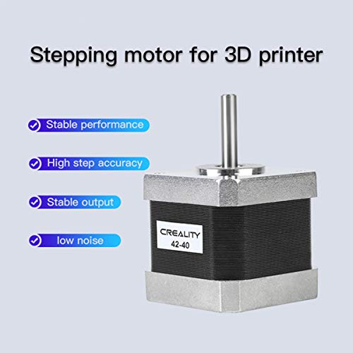 Creality 3D Printer, 42-40 Stepper Motor, 2 Phase 1A 1.8 Degree 0.4 N.M Stepper Motor for 3D Printer Extruder, Compatible with CR-10 Series and Ender-3 Series E-Axis