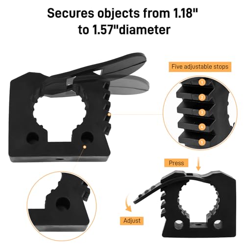 Kryonix Rubber Tool Clamp, Quick Release Rubber Clamp Mount Kit Fits 12PCS