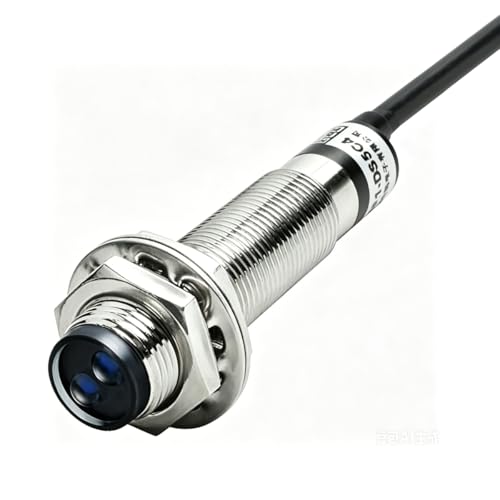 Gebildet M12 Diffuser Photoelectric Sensor E3F-DS5C44, DC 6-36V/0.15A NO Infrared Proximity Switch, 5 cm Detection Distance, Non-Transparent Object Detection Photoelectric Switch E3F1-DS05C4