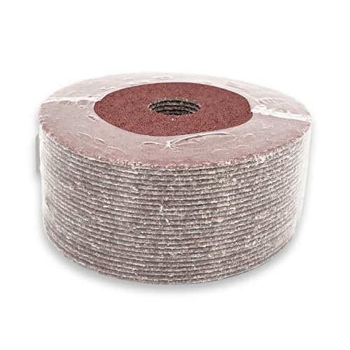 VSM 25-Pack - 5 inch 36 Grit (Coarse) - Aluminum Oxide Resin Fiber Disc, Tear-Resistant Fiber Backing, Durable, Hand-Held Machine Compatible Abrasive Discs 5"