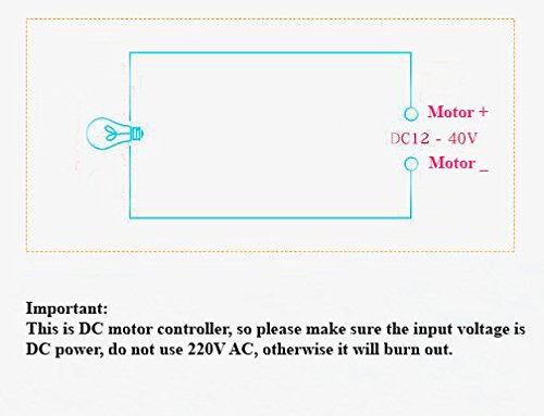 Hailege 2pcs 12V~40V 10A PWM DC Motor Speed Control Switch Controller Voltage Regulator Dimmer