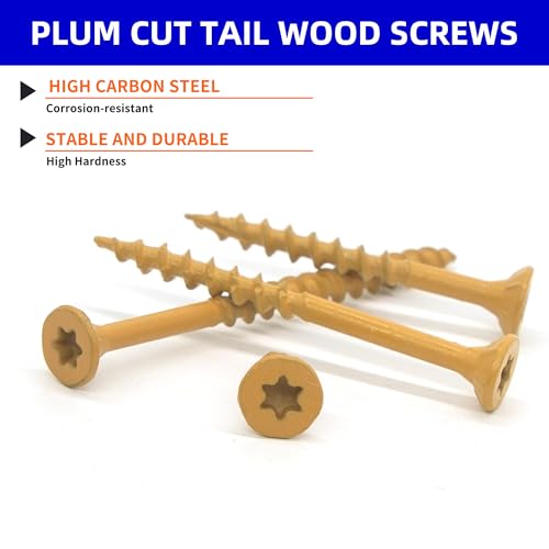 100Pcs 3.5 Inch Deck Screws #10 x 3-1/2" for Outdoor Woodworking Projects 10 x 3-1/2" 100