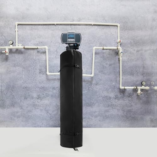 Heavy Duty Water Softener Tank Jacket,Outdoor Insulated Water Softener Tank Cover,600D Oxford Fabric with Plush Lining