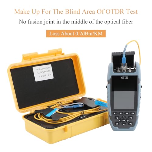 Fiber Optic OTDR Launch Cable Box, SC/APC-LC/APC 300M Single Mode