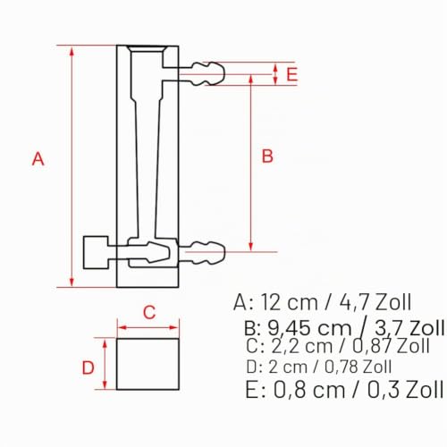 Flow Meter 2-20LPM Acrylic Air Oxygen Flow Meter with Control Valve for Measuring Gas Flow