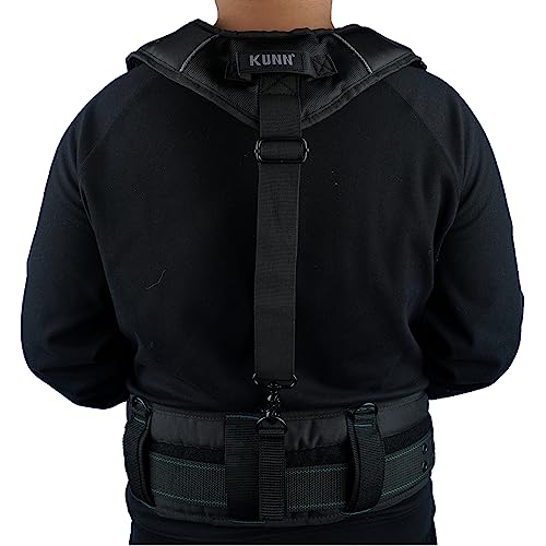 KUNN 3-Points Padded Tool Belt Suspenders & Construction Belt Suspenders