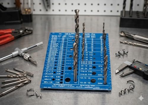 Tap & Drill Size & Bit Gauge | Metric and SAE,Accuracy 0.0008‘’ (0.02mm) Tap Drill Gauge Plus