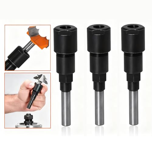Ausi Extension Collet Cutter 8 mm, Collet Cutter, for Trimming Engraving Machine (8 mm Shank)