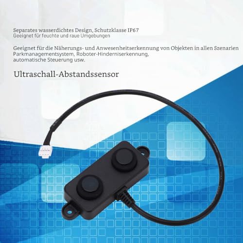 IP67 Waterproof Ultrasonic Sensor 3.3-5 V Range 0.2-5 m with Analogue / Digital Output for Parking Aid Industrial Automation Vehicle Detector