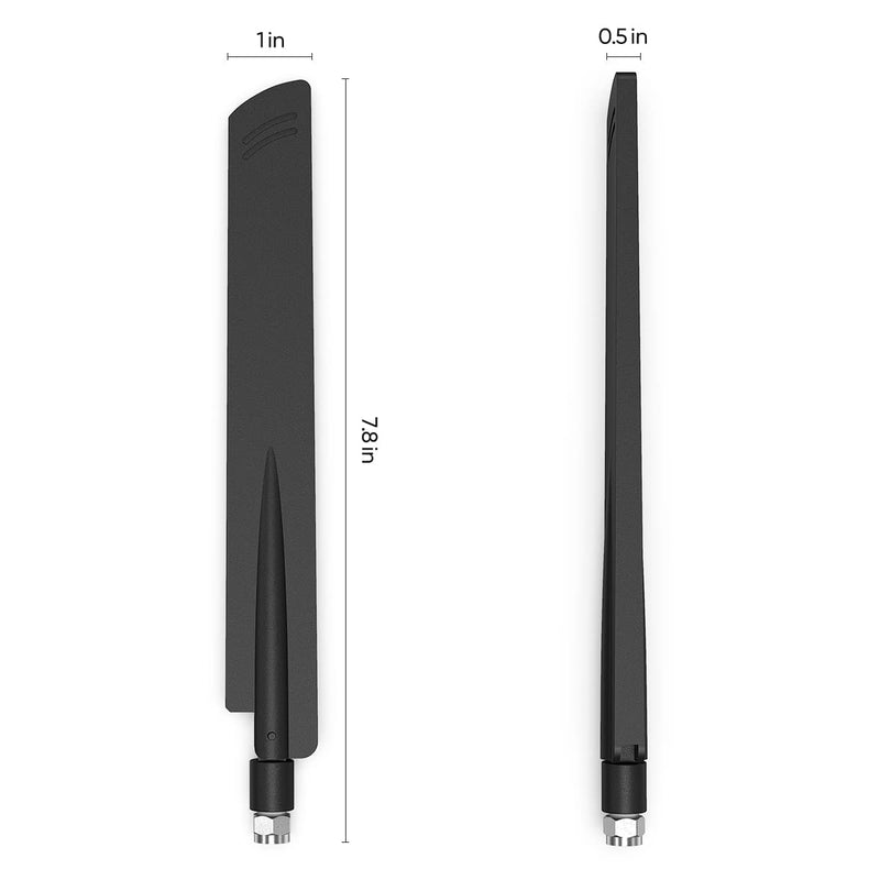 Replacement Inside Whip Antenna for Cell Signal Booster for 698MHz~2700MHz (F-Male Connector) Black