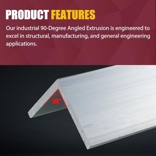 CNQLIS 12" Aluminum Angle Stock, 2" x 2"x 1/8" Aluminum Angle Iron 2"x 2"x 1/8"