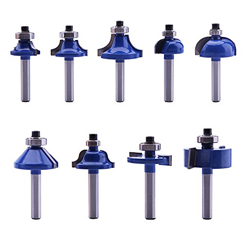 LU&MN Carbide Tipped Router Bit Set, 1/4" Shank, 24 PCS 24pcs