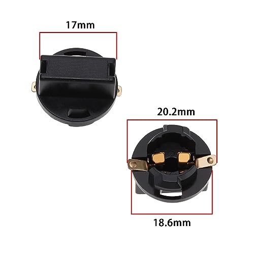 Pack of 10 Socket Holder Lamp Holder for Bulbs Dashboard T10 501 168 194 Type Miniature Twist Lock Wedge Base