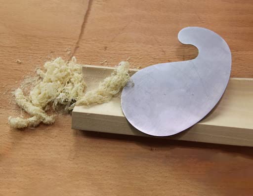Curved Cabinet Scraper Cards Cabinet Scraper for Woodworking, Card Scraper Tool for Precision and Fine Finishes - Ideal Tool for Woodworking Projects - Made in UK (Set of 4)