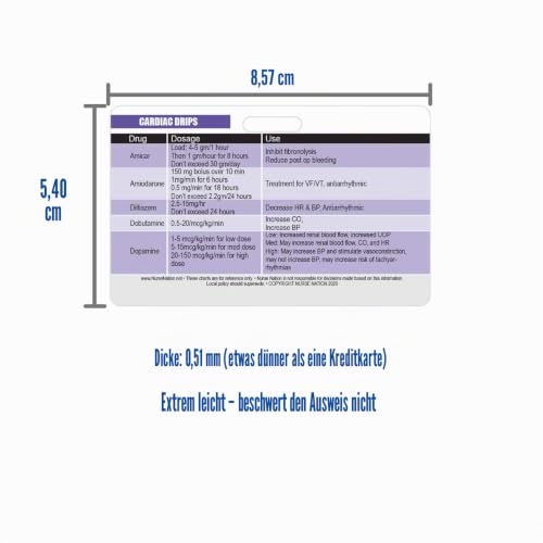 Nurse Nation 30 Horizontal Nursing Badge Reference Cards, Lab Values, ECG, Vitale and More Bonus Cheat Sheet: Great Gifts for Nurses, Supplies and Supplies for Nursing Students.