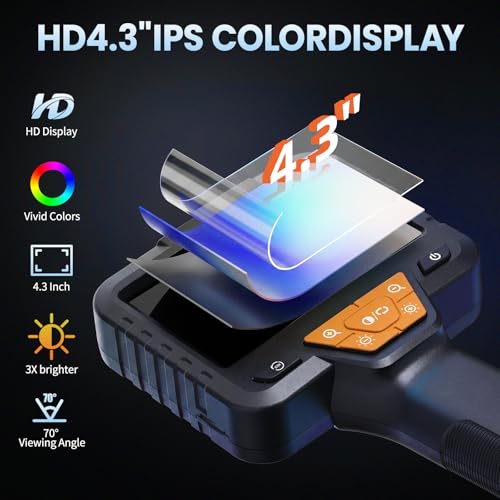 32.8FT Endoscope Camera with Light-1080P HD Borescope Inspection Camera 10M
