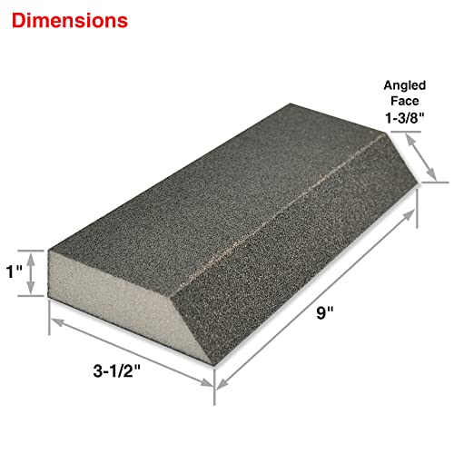 Ivy Classic 42031-12 Fine Angled Drywall XL Sanding Sponge, Flex-Abrasive, 12-Pack