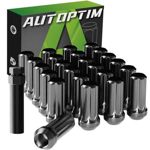 AUTOPTIM M14x1.5 7 Spline Lug Nuts & Lug Nuts Socket Key