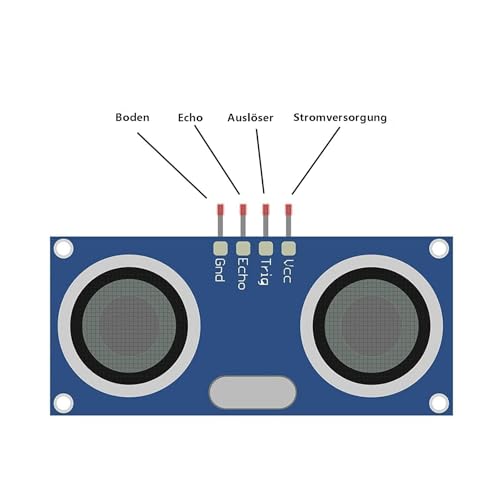 HC-SR04 Ultrasonic Module Distance Sensor for Arduino 3.3-5V Pack of 10 | Sensor module for distance measurement, DIY electronics, robotics projects and microcontroller applications