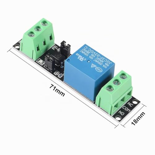 ARCELI Pack of 5 Optocoupler Module, 1 Channel 3V Relay Power Switch Board Opto Isolation High Level Trigger for IOT ESP Development Board