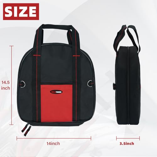 MELOTOUGH 2PCS Canvas Utility Tool Tote bag+1PC jumper cable bag(14inch)
