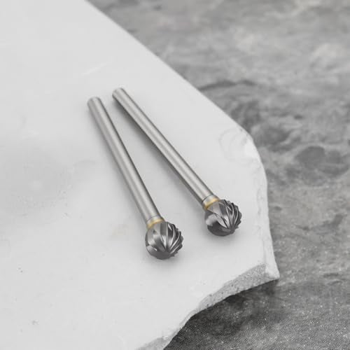 SG Store 10pcs 6x6mm Solid Carbide Milling Cutter Compatible with Dremels Proxxon Ball Engraving Machine