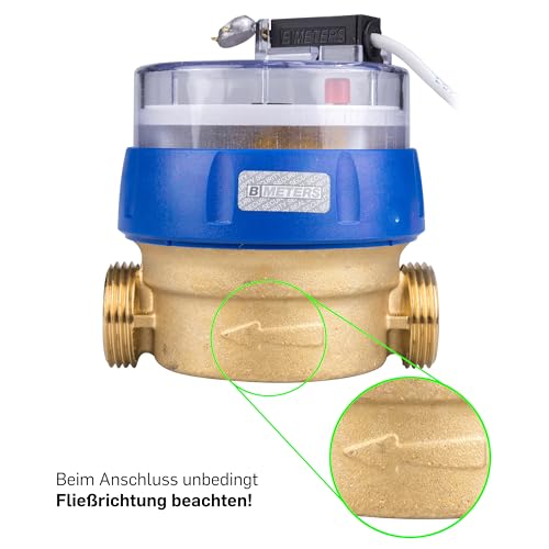 SPEWA Water Meter Q3 = 2.5 Length 80 mm with Pulse Output 1 Litre GSD 8 Cold Water, Calibrated 2026