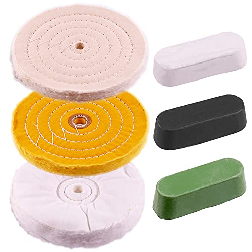 Swpeet 12Pcs 6" 8" Buffing Polishing Wheels Polish Pad