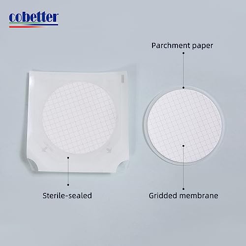 1 pcs/Pack Filter Holder Polypropylene Reusable + 100 Pack MCE Gridded Membrane Filter Sterile