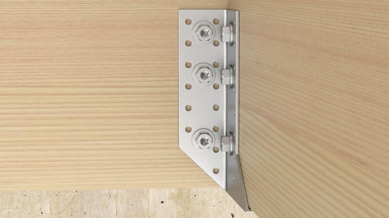 fischer PowerFast FPF II HWTF 1/2" x 4" (12x100 mm) Wood Construction Screws with Hex Head TX Drive Full Thread Galvanized - 25 Screws 1/2" x 3 15/16" (12 x 100mm)