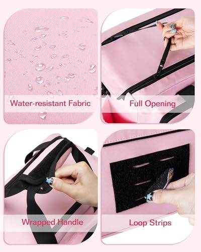 Pink Tool Bag for Women, 16 Inches Tool Storage Organizer Box