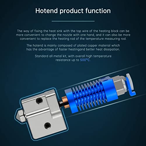 Bimetal Plated Copper Heater Block for CR10 Ender 3 V2 Pro Ender 5 Pro/Plus 3D Printer