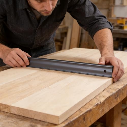 36" Anodized Aluminum Straight Edge for Checking Surface Warp, Layout Tool for Marking and Scribing Lines 36inch