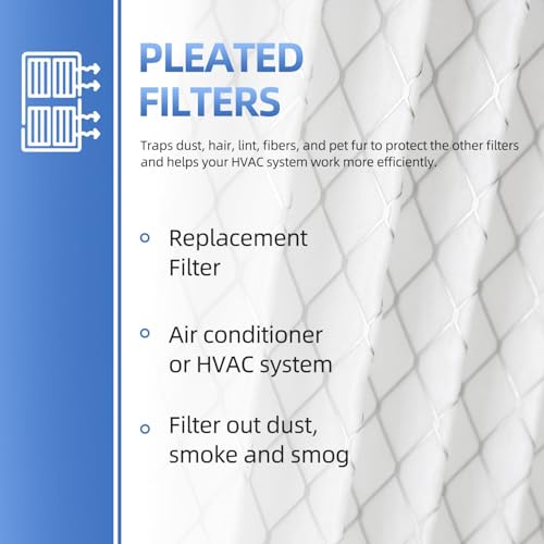 FC100A1037 Air Filter Replacement for Honeywell FC100A1037,1-Pack Filter 20" x 25" x 4" 1
