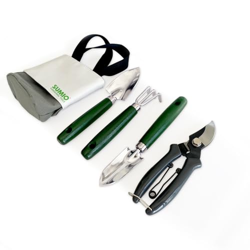 SUMIO Mini Garden Tool Kit + 6-Piece Gardening Hand Tool Set