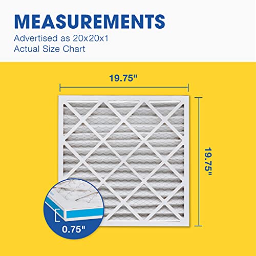 Aerostar Air Filter Bundle - 6 Pack 13 3/4"x19 3/4"x3/4" MERV 6 & 4 Pack 19 3/4"x19 3/4"x3/4" MERV 8 Pleated Furnace AC Filters