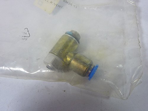 Festo GRLA-1/4-QS-10-RS-D One-Way Flow Control Valve, Threaded with External (Male) Thread, One-Way Flow Control Function, 0.2-10 bar Pressure