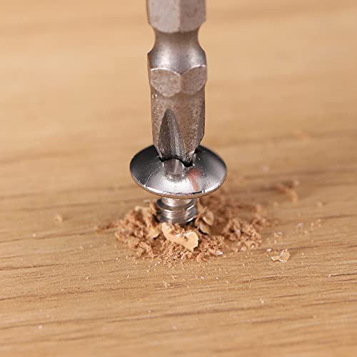 #14 x 3 Wood Screw 100Pcs Truss Head Phillips 18-8 (304) Stainless Steel Fast Self Tapping Screws by SG TZH #14 x 3"