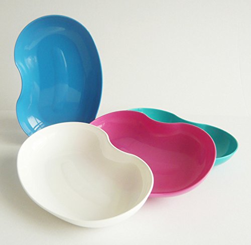 Kosmetex Kidney Bowl, Plastic, Food-Safe, Disinfectable, Autoclavable, Assorted Colors, 4 x Pink