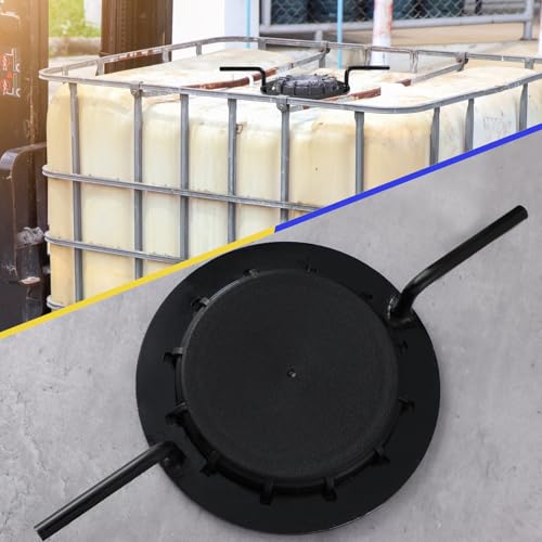Lasnten 6" IBC Wrench Heavy Duty Steel Industrial Tote and Tank Cap, Black