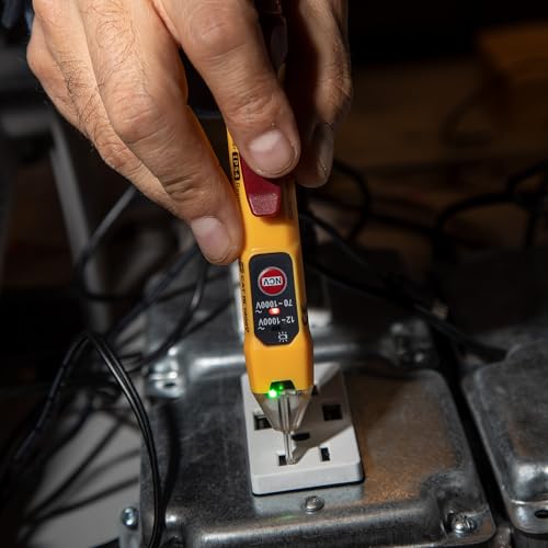 Klein Tools Non-Contact Voltage Tester with Outlet Tester and Self-Adjusting 10-20AWG Wire Stripper/Cutter Voltage Tester + Wire Stripper