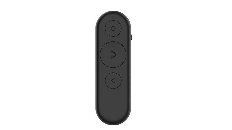 Lenovo Portable Rechargeable Presentation Remote, Wireless, Bluetooth, Digital Pointer, Lightweight, 30M Range, Black