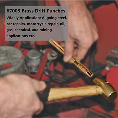 Brass Drift Punch Tool 5-Piece Set-1/4, 3/8", 1/2", 5/8", 3/4" Brass Drift 5-Piece Set (1/4", 3/8", 1/2", 5/8", 3/4")