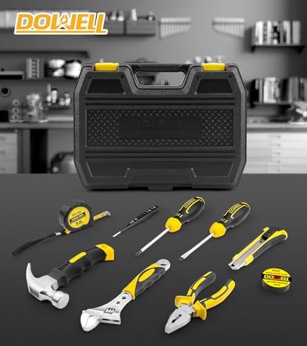 DOWELL Small Tool Kit, Tool Set for Home, Dorm 10 PCS