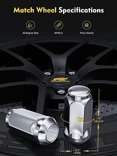 MIKKUPPA M14x1.5 Lug Nuts & 1/4oz Wheel Weights