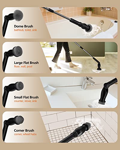 Leebein Electric Spin Scrubber Replacement Brush Heads YMG-820/825, 8pcs Extra Brush - Scrubber Not Included