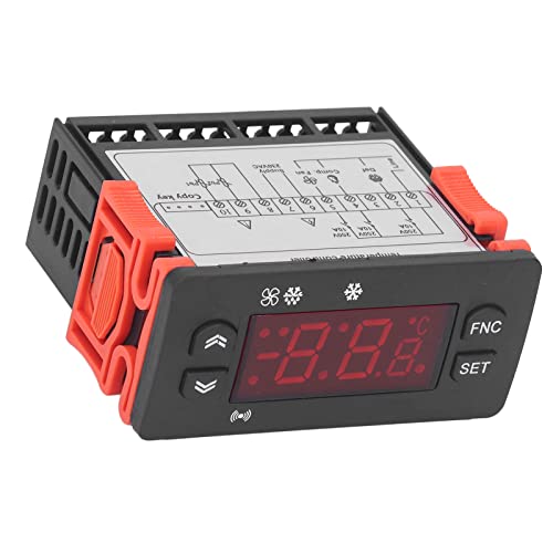 Digital Temperature Controller, Microcomputer Temperature Controller, Fahrenheit Celsius, Switchable Cooling Controller for Refrigerator, 230VAC